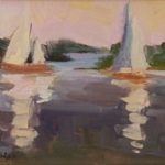 Sails Catching Sun 6 x 8 sold