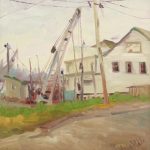Hoist at the Oyster  House. 12 x 12 sold
