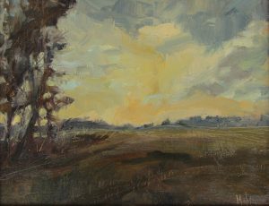 Light over Open Field 11x14