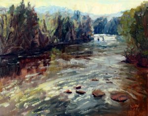 Morning Fishing 14x18