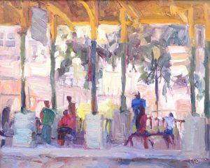 Train Station 16x20