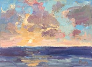 Pacific Sunset 6x8