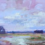 Stormy Weather over the Marsh 8x16