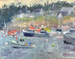 Corea Harbor 9x12 SOLD