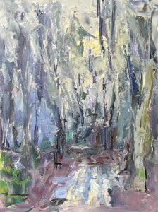 Morning Frost in the Woods 8x6