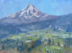 Mt Hood and Orchards 11x14 SOLD